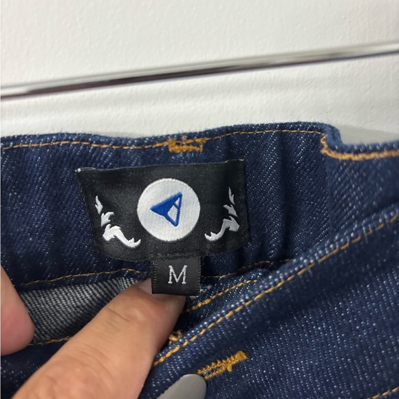 Abstract By Jules New York Yankees Navy Logo Patch Men's Jeans - Picture 7 of 11